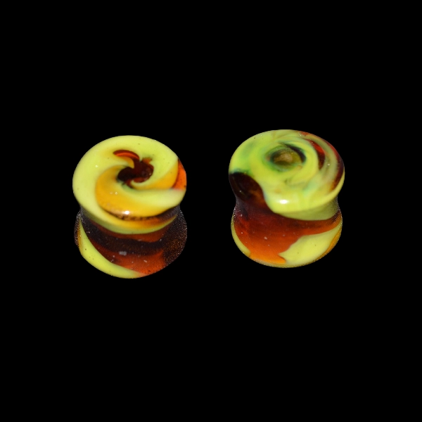 écarteur jaune vert vague