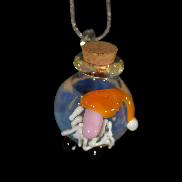 pendentif fiole gnome
