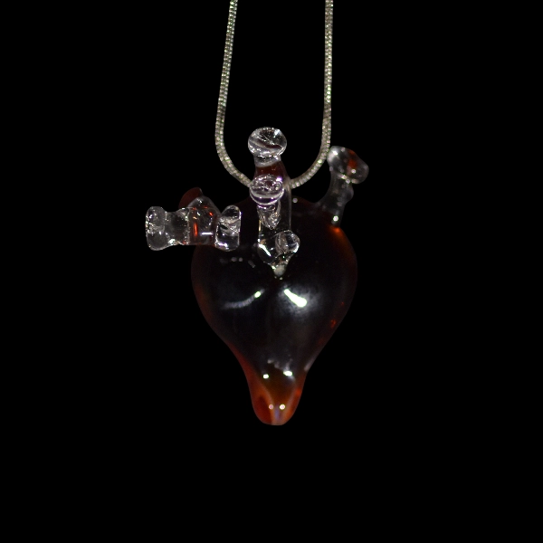 pendentif coeur de lave
