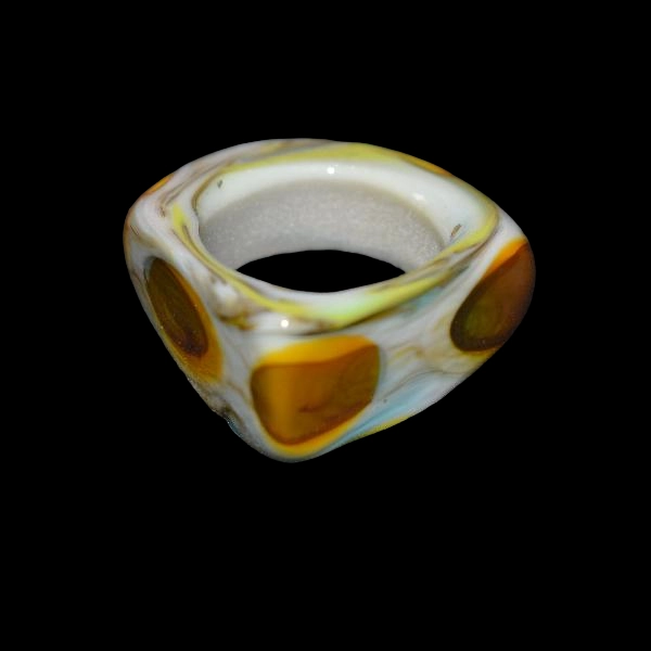 bague en verre soufflé de murano paques torrent
