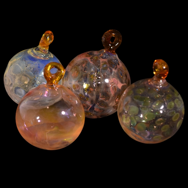 boules de Noël en verre soufflé - modèle fuming