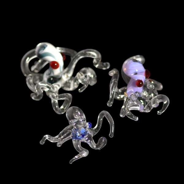 figurine en verre soufflé - modèle kraken lot 